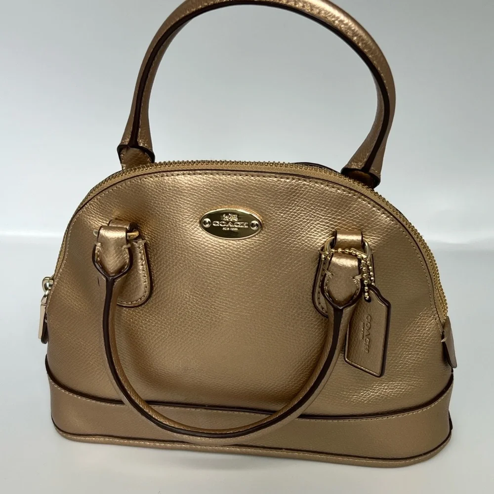 Coach Metallic Gold Satchel